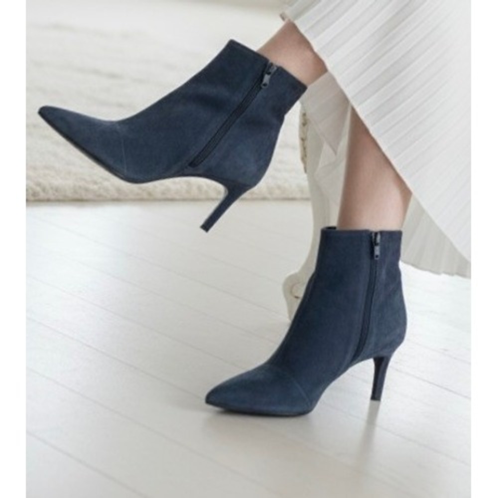 rag & bone "Beha Boot" Navy Suede, stiletto, EU 36 Minimalist, Quiet Luxury